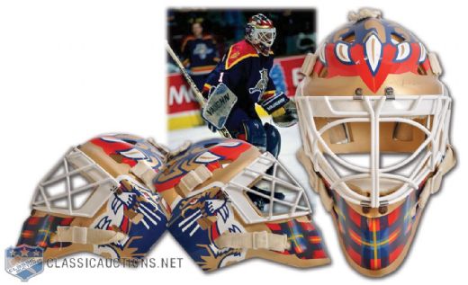 Kirk McLeans 1998-99 Florida Panthers Game-Worn Goalie Mask