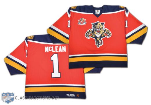Kirk McLeans 1997-98 Florida Panthers Game-Worn Jersey