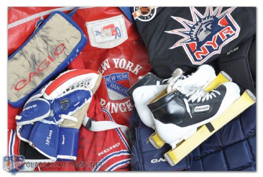 Kirk McLeans 1999-2001 New York Rangers Game-Worn Goalie Equipment Collection