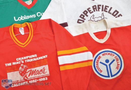 Kirk McLeans Minor Hockey Game-Worn Jersey Collection of 4