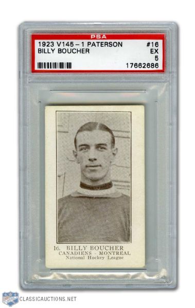 1923-24 William Paterson V145-1 #16 Billy Boucher RC - Graded PSA 5