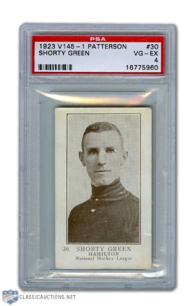 1923-24 William Paterson V145-1 #30 HOFer Shorty Green RC - Graded PSA 4