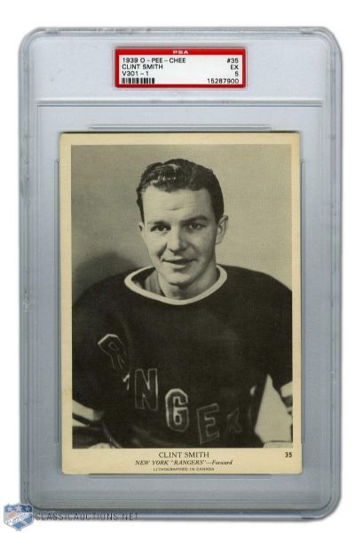 1939-40 O-Pee-Chee V301-1 #35 HOFer Clint Smith RC - Graded PSA 5