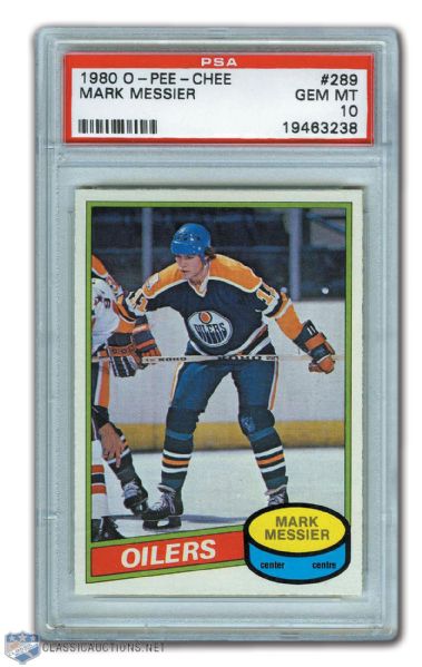 1980-81 O-Pee-Chee #289 HOFer Mark Messier RC - Graded PSA 10 - Highest Graded!