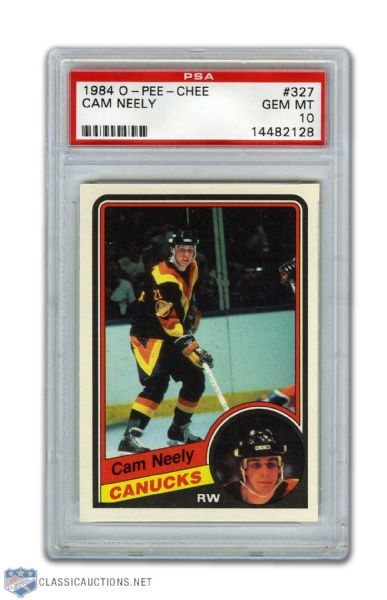 1984-85 O-Pee-Chee #327 HOFer Cam Neely RC - Graded PSA 10 - Highest Graded!