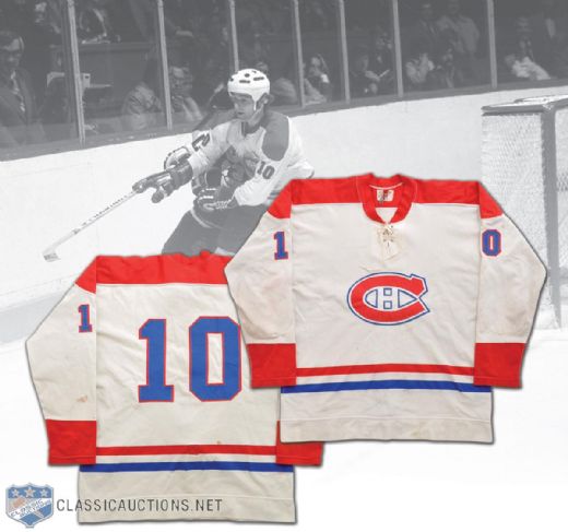 Guy Lafleurs 1972-73 Montreal Canadiens Game-Worn Jersey - Photo-Matched!