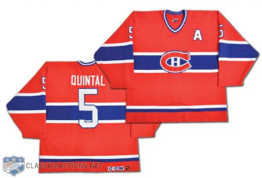 Stephane Quintals 1996-97 Montreal Canadiens Game-Worn Jersey