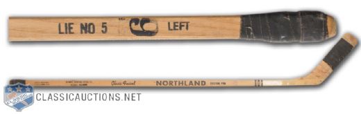 Norm Ullmans Late-1960s Toronto Maple Leafs Northland Game-Used Stick