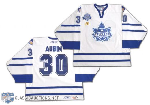 Jean-Sebastien Aubins 2005-06 Inaugural Game Toronto Marlies Game-Worn Jersey