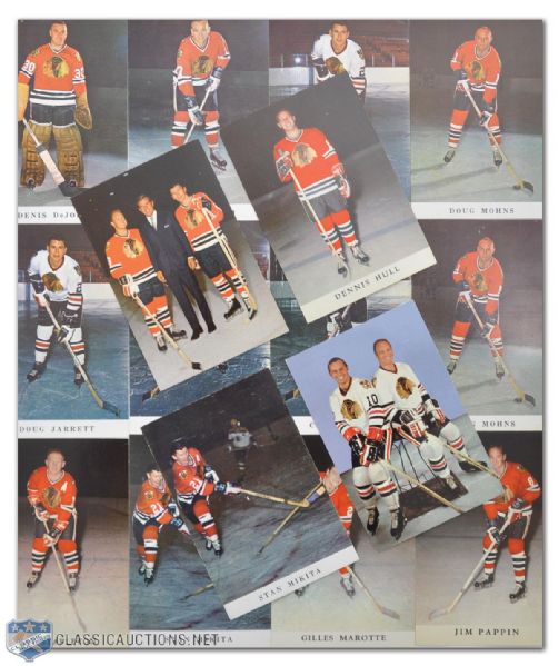 Chicago Black Hawks 1967-68 to 1991-92 Postcard Collection of 751