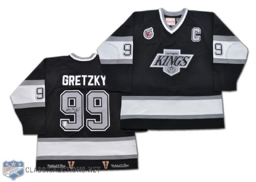 Wayne Gretzky Signed 1992-93 Mitchell and Ness LA Kings Away Jersey from WGA