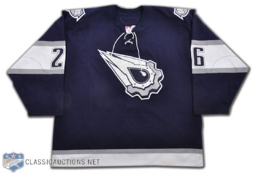 Brad Winchesters 2005-06 Edmonton Oilers Alternate Game-Worn Jersey