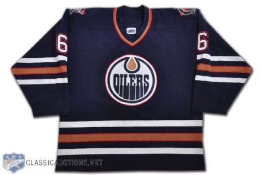 Jaroslav Spaceks 2005-06 Edmonton Oilers Blue Game-Worn Jersey