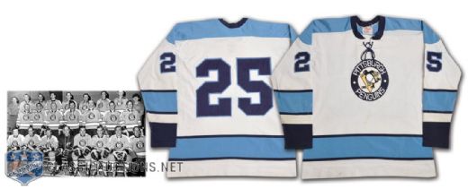 Robin Burns / John Stewart 1970-71 Pittsburgh Penguins Game-Worn Jersey