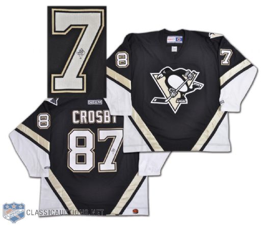 Sidney Crosby Pittsburgh Penguins Autographed Rookie Jersey