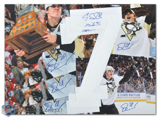 Evgeni Malkin Pittsburgh Penguins Signed Photo and Jersey Number Collection of 10