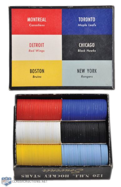 1960-61 Full Box Set of Shirriff Hockey Coins (120)