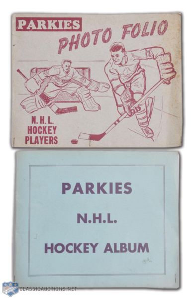 1950s Parkhurst Hockey Card Album Collection of 2