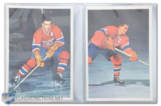 1963-64 Toronto Star "Stars In Action" Complete Set of 42 Colour Photos