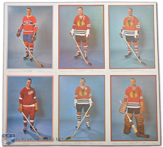 Weekend Magazine 1965-66 First All-Star Team Photo Collection of 6