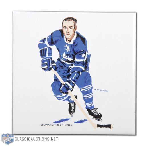 1962-63 H.M. Cowan/Screenarts Red Kelly Maple Leafs Tile