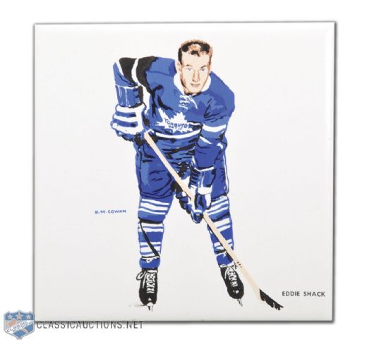 1962-63 H.M. Cowan/Screenarts Eddie Shack Maple Leafs Tile