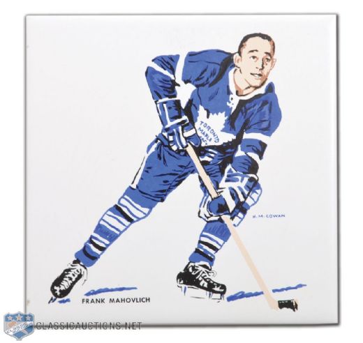 1962-63 H.M. Cowan/Screenarts Frank Mahovlich Maple Leafs Tile