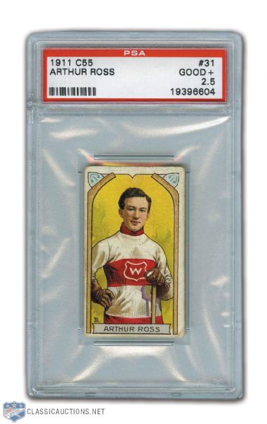 1911-12 Imperial Tobacco C55 #31 - Art Ross Graded PSA 2.5