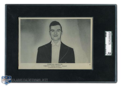 1939-40 O-Pee-Chee #4 HOFer Gordie Drillon SGC Graded Mint 9 - Highest Graded!