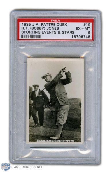 1935 Sporting Events & Stars #19 Bobby Jones - Graded PSA 6
