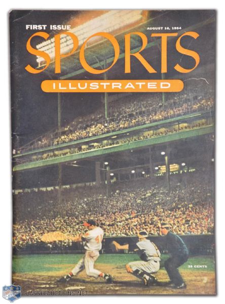 1954 Sports Illustrated First Issue with Baseball Cards Insert