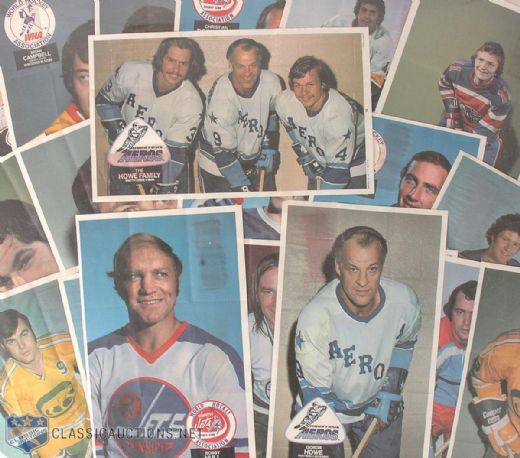 1973-74 O-Pee-Chee WHA Complete Poster Set of 20