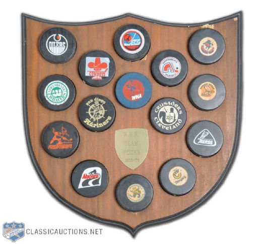 Wayne Bonneys 1975-76 WHA Pucks Collection