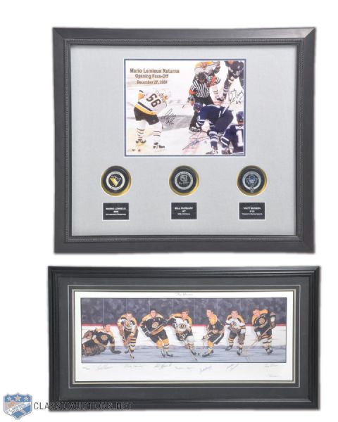 Wayne Bonneys Autographed NHL Frames Collection of 7