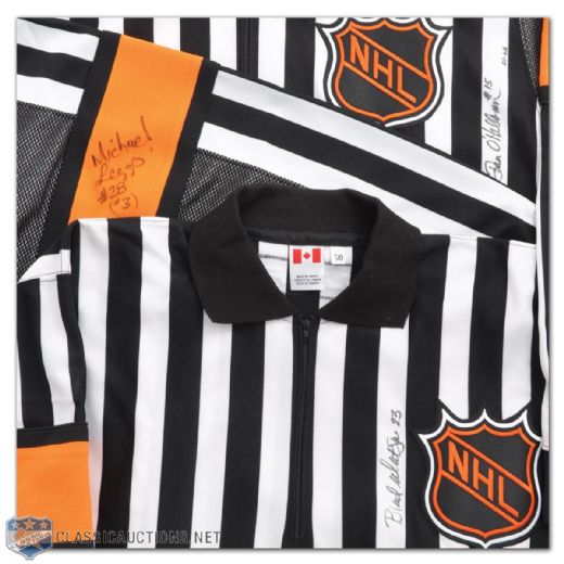 Watsons, OHallorans & Leggos Early-2000s Signed NHL Referees Jerseys