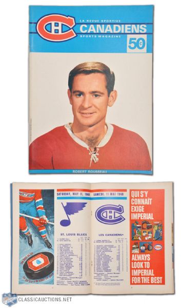 1968 Stanley Cup Final Program Cup-Winning Game