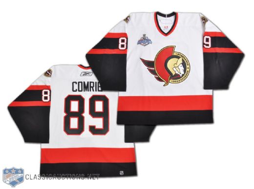 Mike Comries 2007 Ottawa Senators Stanley Cup Finals Game-Worn Jersey