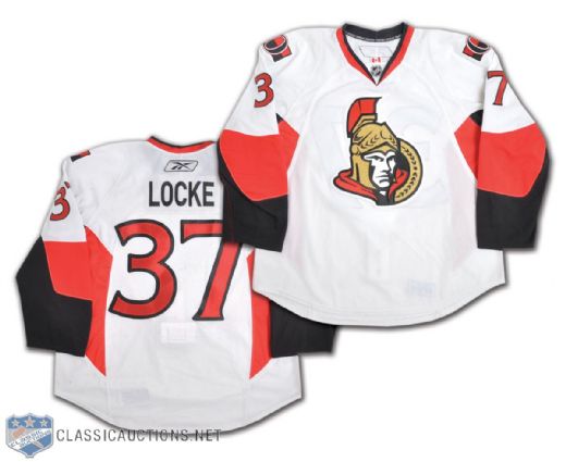 Corey Lockes 2010-11 Ottawa Senators Game-Worn Jersey