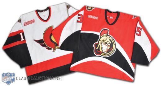 Prospals & Hurmes 1999-2000 Ottawa Senators Home and Away Game-Worn Jerseys