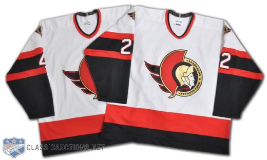 Phillips & Van Allens 1999-2000 Ottawa Senators Pre-Season Game-Worn Jerseys