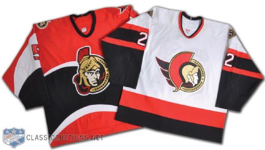 Kellys & Schuberts 2005-06 Ottawa Senators Home and Away Game-Worn Jerseys