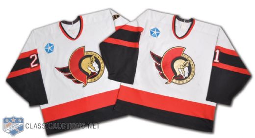 AHL P.E.I. Senators 1994-1996 Bales and Guerard Game-Worn Jerseys