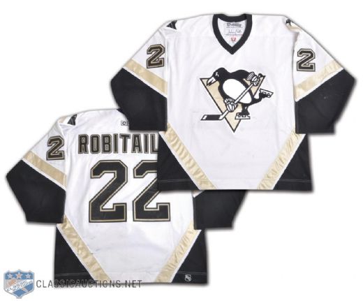 Randy Robitailles 2002-03 Pittsburgh Penguins Game-Worn Jersey