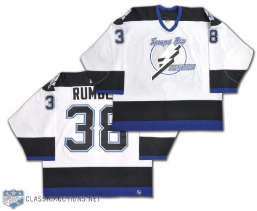Darren Rumbles 2003-04 Tampa Bay Lightning Game-Worn Jersey