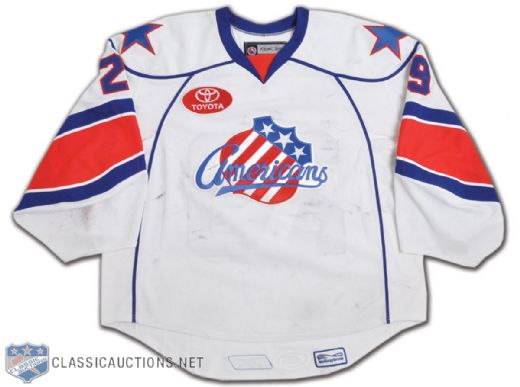 Mike Brodeurs 2008-09 AHL Rochester Americans Game-Worn Jersey