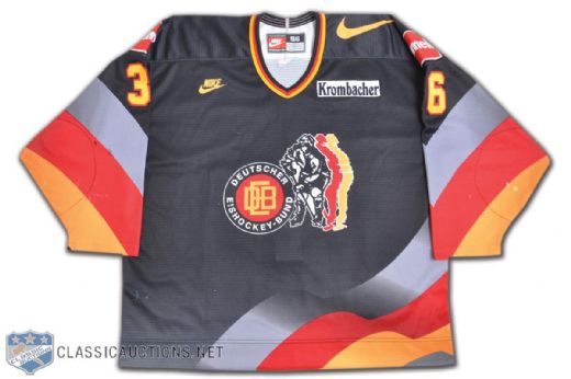 Erich Goldmanns Mid-1990s Team Germany Game-Worn Jersey