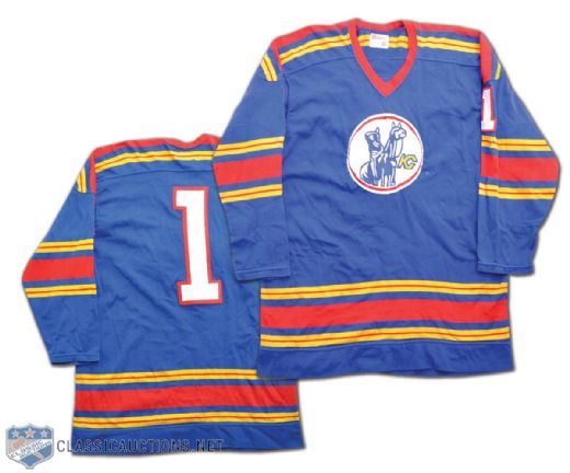 Denis Herron / Michel Plasse 1974-75 Kansas City Scouts Inaugural Season Game-Worn Jersey