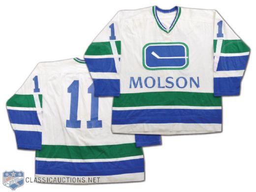 Vancouver Canucks 1970-72 Game-Worn #11 Jersey