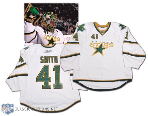 Mike Smiths 2007-08 Dallas Stars Game-Worn Jersey - Photo-Matched!