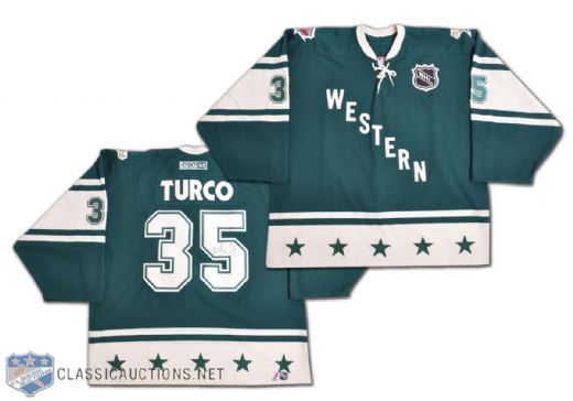 Marty Turcos 2004 NHL All-Star Game Western Conference Signed Game-Worn Jersey